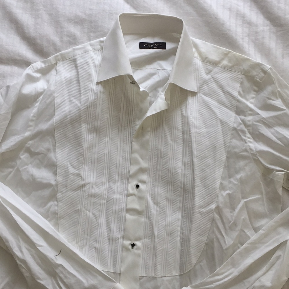 Canali tuxedo shirt